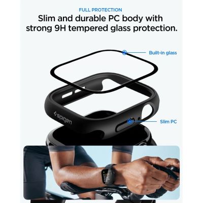 4. Spigen Thin Fit 360 Case Spigen Thin Fit 360 Case for Apple Watch 42mm - Black