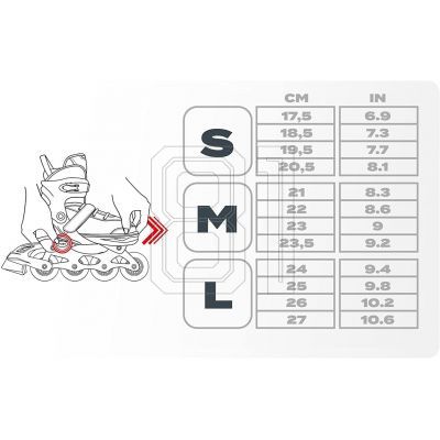 24. Inline skates Meteor 4in1 Cream M 34-37 10142