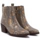 4. Women's snakeskin cowboy boots, gold, M.Daszyński SA261-1