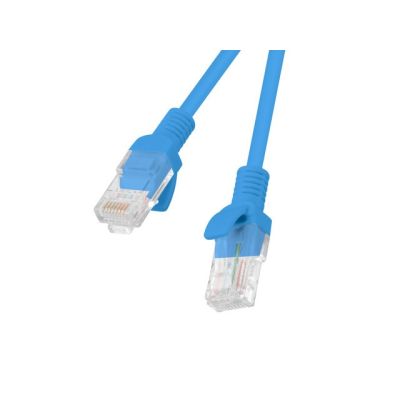 UTP patch cord Lanberg PCU5-10CC-0200-B (RJ45 - RJ45 ; 2m; UTP; cat. 5e; blue)