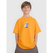 Boys' t-shirt with print 4F 4FJRSS25TTSHM2641-70S