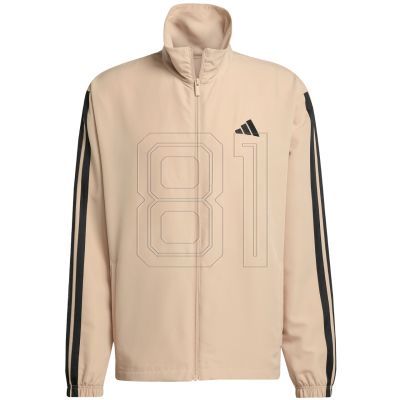 3. Men's adidas Sportswear Basic 3-Stripes Woven Tracksuit Beige JX3149
