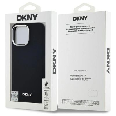 8. DKNY Plain Logo MagSafe iPhone 14 Pro Max Case - Black