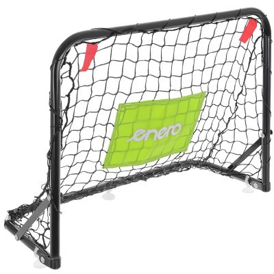 9. SET OF 2 METAL GOALS WITH NET, BALL, PUMP 60X45X24CM ENERO