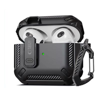 Tech-Protect X-Carbo Case for AirPods Pro 1 / 2 - Black
