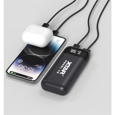 7. XTAR Charger with Power Bank Function for Cylindrical Li-Ion Batteries 18650/20700/21700, Black – 2 Channels PB2SLV2