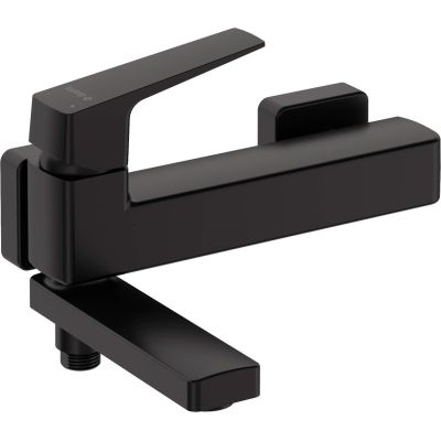 Wall-mounted bathtub faucet - with foldable spout