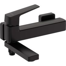 Wall-mounted bathtub faucet - with foldable spout