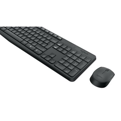 12. Logitech MK235 920-007931 Membrane Keyboard + Mouse Set (USB 3.0; gray; optical)