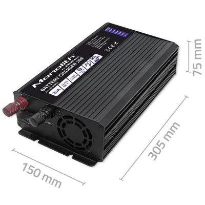 9. Monolith Smart Charger for LiFePO4 AGM GEL SLA Batteries 20A 24V
