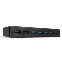 Lindy 43228 USB 3.2 Gen 1 (3.1 Gen 1) Type-A Hubs and Concentrators 5000 Mbit/s Black