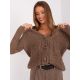2. Brown women's cable knit cardigan (BA-SW-8001-1.16P)