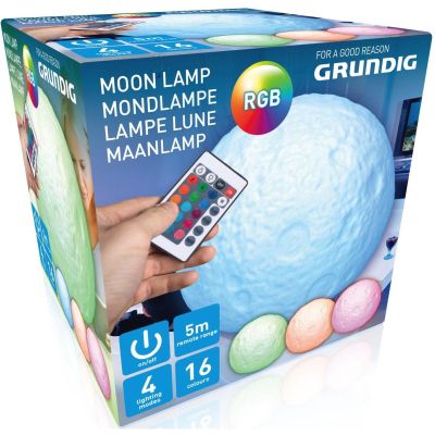 20. DECORATIVE MOON LAMP DIAMETER 11.5 CM RGB