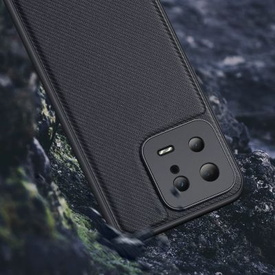 12. Dux Ducis Fino case for Xiaomi 13 cover with silicone frame gray