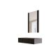 3. Dressing table with mirror PAFOS 80x41.6x100 black matt