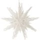 HANGING PAPER DECORATIVE SNOWFLAKE STAR 75 CM WHITE, 9-POINTED