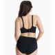 3. MOMCOZY YN46 Seamless Floral Support Nursing Bra Black 2XL