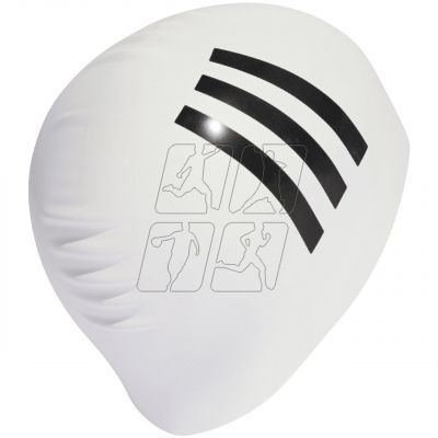 6. Adidas 3-Stripes swimming cap IU1902