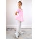 4. Leather ballet shoes with white elastic bands Jr Nazo