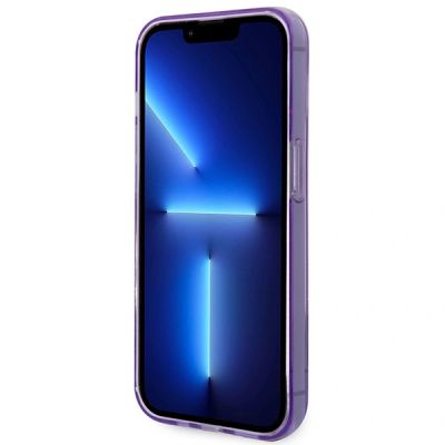 5. Guess Translucent Case for iPhone 14 Pro Max - Purple