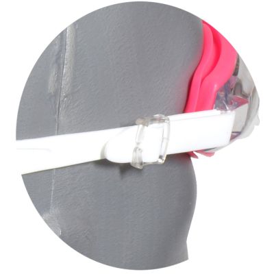 8. ENERO PINK SWIMMING GOGGLES WITH PLUGS