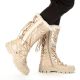 15. Rieker W RKR640 waterproof high snow boots, beige