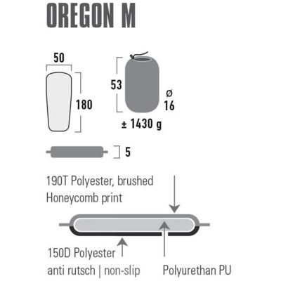 12. High Peak Oregon Self-Inflating Mat M 180x50x5 41124