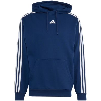 2. Men's adidas Essentials 3-Stripes French Terry Hoodie Navy Blue KY4203