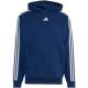 2. Men's adidas Essentials 3-Stripes French Terry Hoodie Navy Blue KY4203