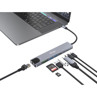 4. USB Equip 133497 USB Type-C Adapter Black, Gray