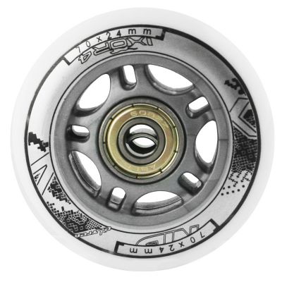 11. PU 70x24 82A WHITE (4 pcs.) + ABEC-7 (8 pcs.) NILS EXTREME SET