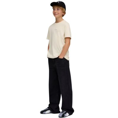 5. Puma ESS Small No. 1 Logo Centered Tee for Kids Beige 692975 87