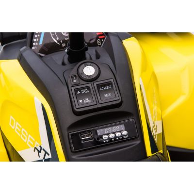 30. BATTERY-POWERED QUAD CAR TRAPPER YELLOW 1033013