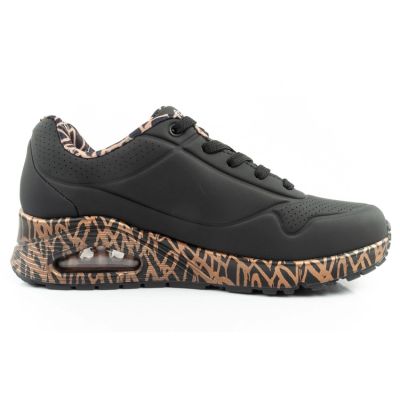4. Skechers Uno-Loving Love women's sports sneakers fashionable black