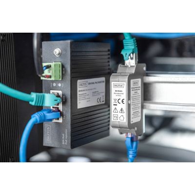 3. Digitus PoE Surge Protector (RJ45), DIN rail mount, for indoor use