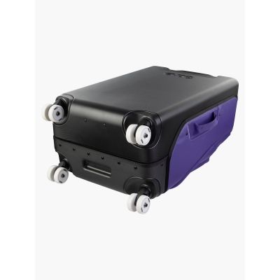 4. EVOC 4-Wheel Trolley 100 suitcase violet/black