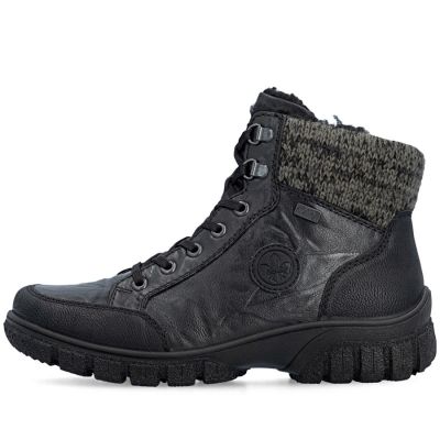 9. Rieker Z7230-00 Waterproof Leather Women's Boots Black