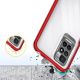 6. Clear 3in1 Case for Xiaomi Redmi 10 Frame Gel Cover Red