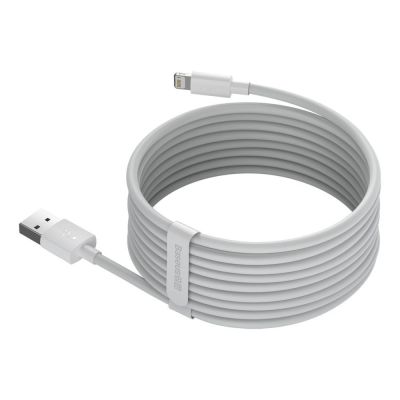 6. Baseus 2x USB - Lightning cable fast charging 1.5 m white (TZCALZJ-02)