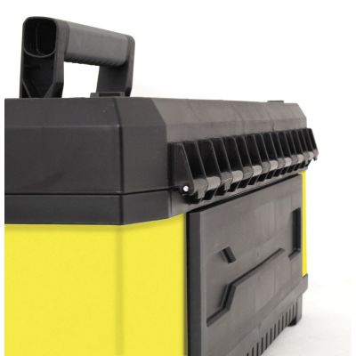 5. Stanley 1-95-614 Tool Box Metal, Plastic Black, Yellow