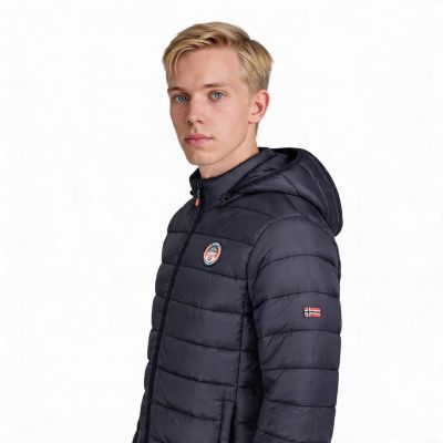 6. Geographical Norway men's jacket AMIGOMAP LONG HOOD DB NAVY MEN 233 NAVY (WZ5088H/GN-MARINE)