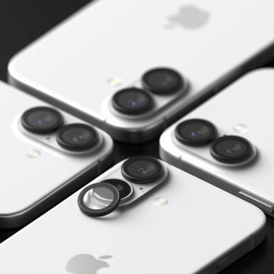 6. Ringke Camera Frame Protector 2-pack for iPhone 16 / 16 Plus - Black