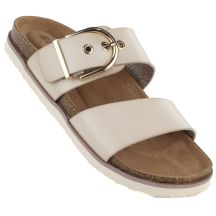 Women's beige flip-flops with buckle Potocki 54325