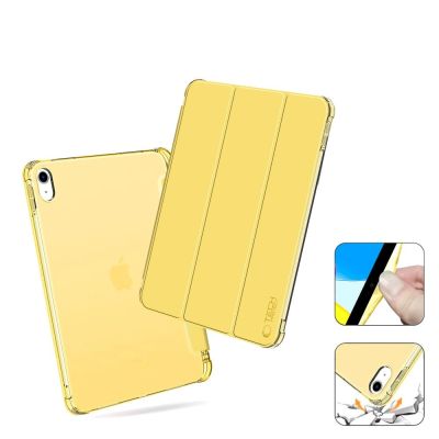 3. Tech-Protect SC Pen Hybrid Case for iPad 10 / 2022 - Yellow - Transparent