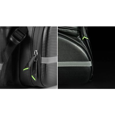 10. Rockbros A6-6 bicycle bag for trunk, 35 l, with fold-out pockets - black