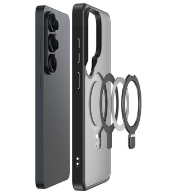 3. Dux Ducis Yind Case for Samsung Galaxy S26 Ultra with Stand, Compatible with MagSafe - Black