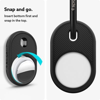 7. Spigen Vault Case for Apple AirTag - Matte Black