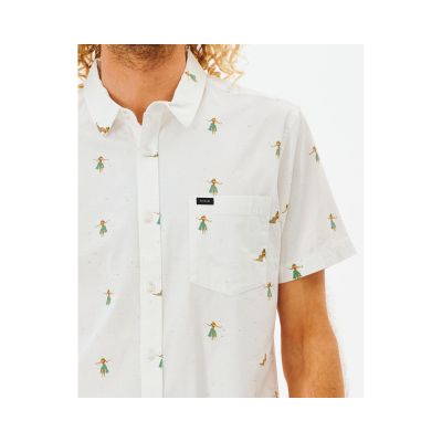 2. RIP CURL Hula Breach S/S Shirt white