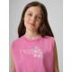 4. Girls' sleeveless T-shirt with print 4F 4FJRSS26TSLEF328-54S