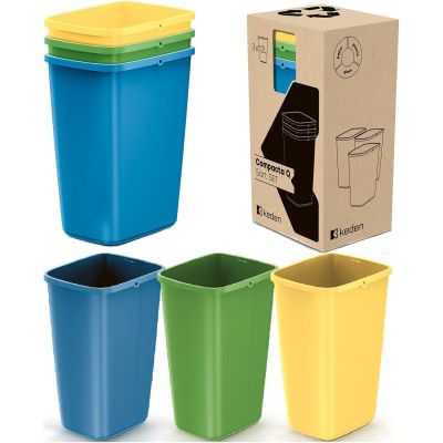GARBAGE BINS 12 L COMPACTA Q SORT SET COLOR